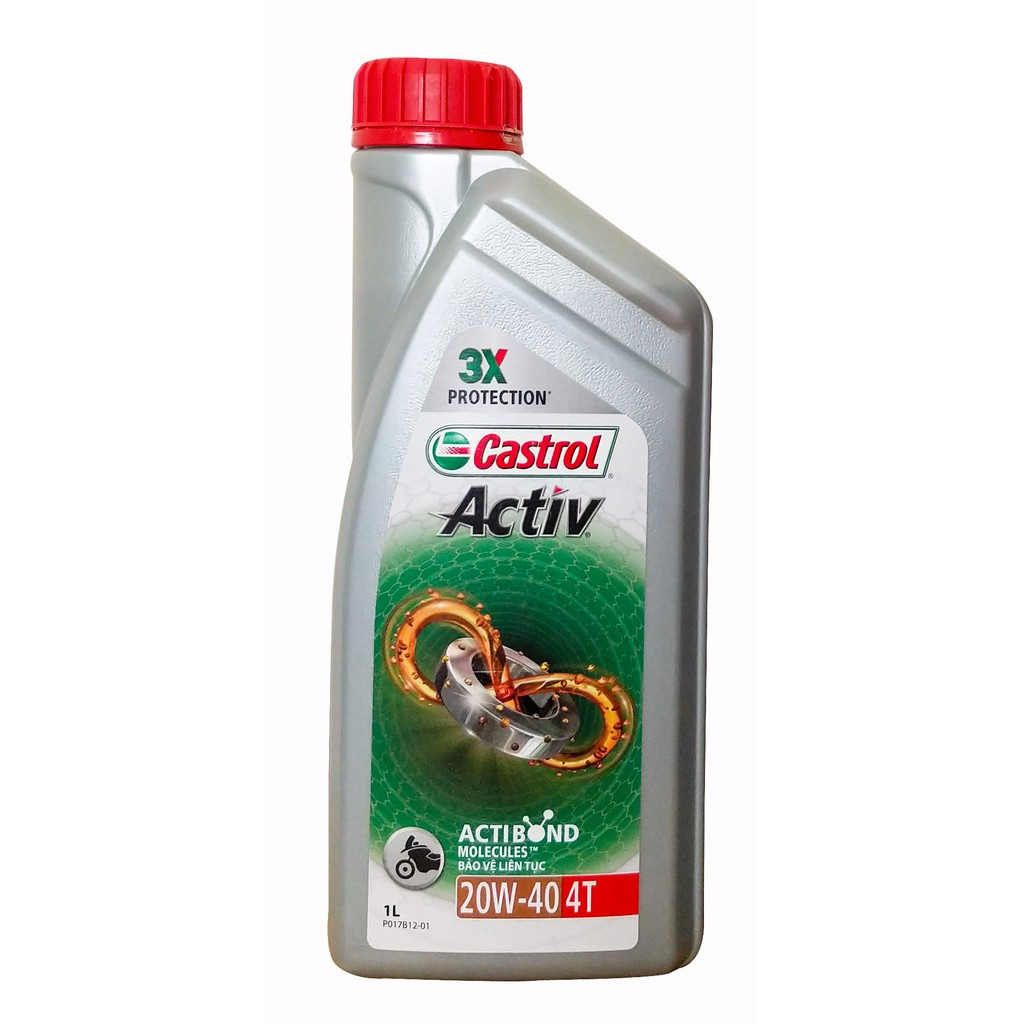 Nhớt Castrol Activ Vistra 4T 20W40 1 Lít Chính Hãng