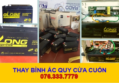 Dịch Vụ Thay Bình Ắc Quy Cửa Cuốn Tại TPHCM