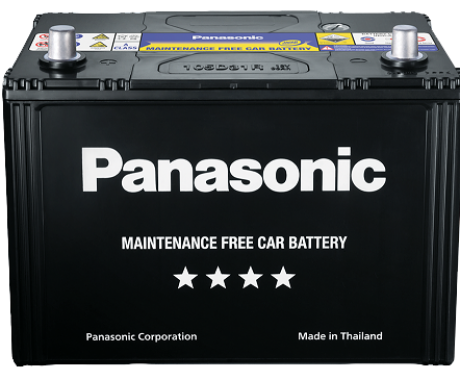 Bình ắc quy Panasonic N - 80D23L - BA vỏ đen