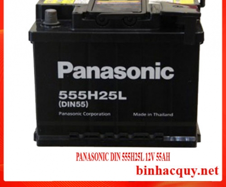 Bình ắc quy Panasonic DIN 555H25L 12V 55AH