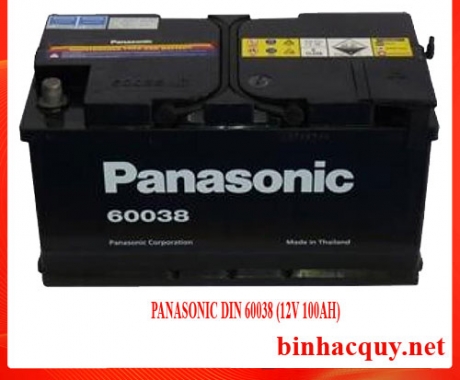Bình ắc quy Panasonic DIN 60038 (12V 100AH)