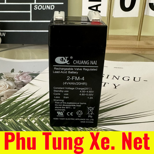 Bình Ắc Quy 2FM4 4V-4.0AH/20Hr Cho Cân Điện Tử