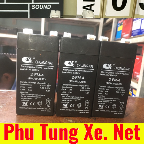 Bình Ắc Quy 2FM4 4V-4.0AH/20Hr Cho Cân Điện Tử