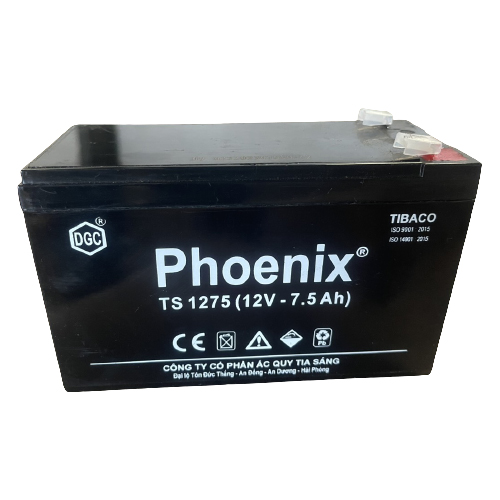 Bình Ắc Quy Phoenix TS1275 12V 7.5AH Chính Hãng Giá Rẻ