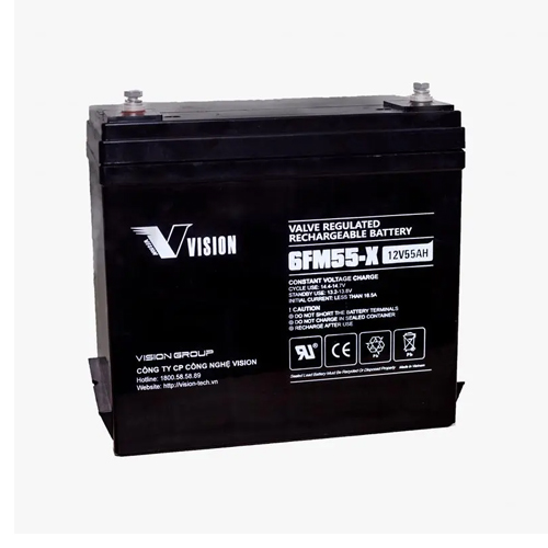 Bình Ắc Quy VISION 6FM55-X 12V 55AH Chính Hãng Giá Rẻ